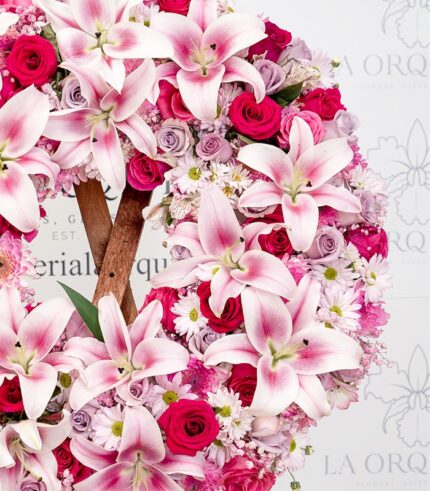 Corona Funebre Rosa - Image 3